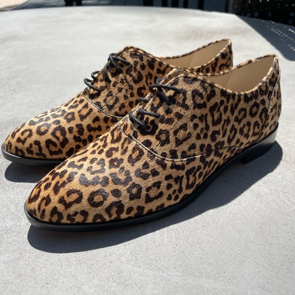 Cole Haan Grandseries Leopard Print Oxfords - Picture 4 of 6